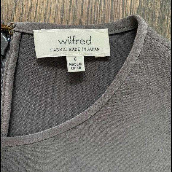 ARITZIA WILFRED VILARD DRESS Grey long sleeve - brand new with tags! - Picture 6 of 9